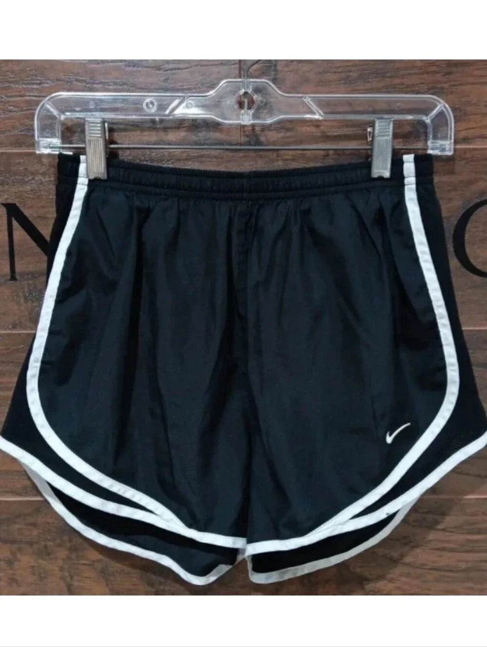 Nike Tempo Women's Dri-Fit Black Running Shorts with White Trim-Small